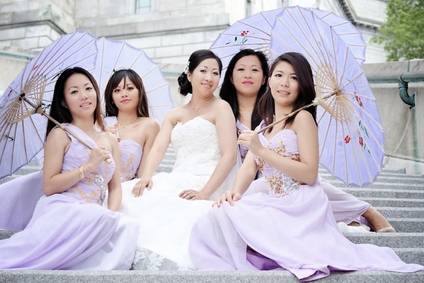 la marié et filles vietnamienne 