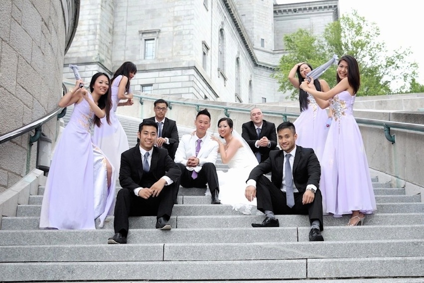 Photo e mariage asiatique Oratoire Saint-Joseph