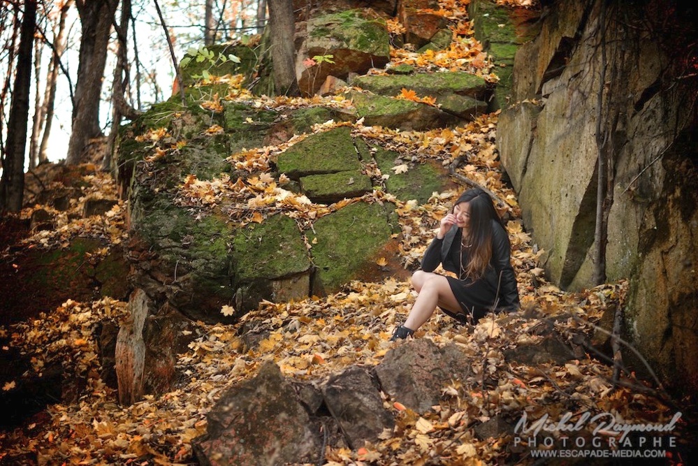 Shooting dans les bois&eacute;s du parc jean drapeau