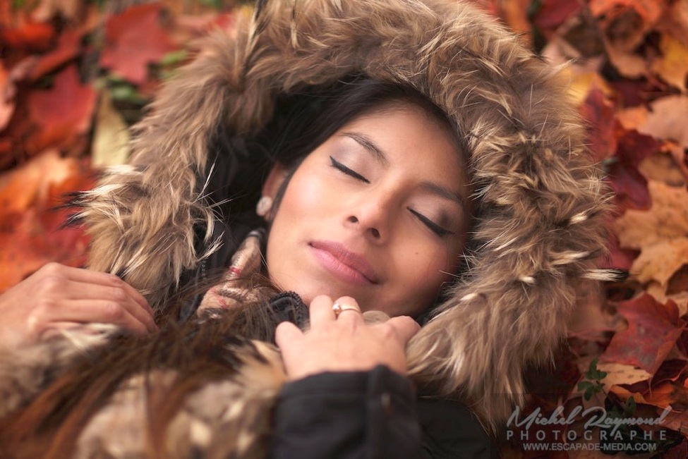 Betsabeth photo d'automne parc Jean Drapeau