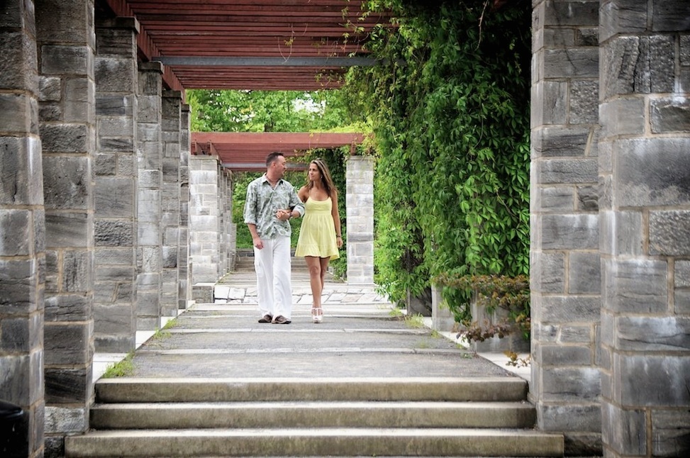 balade en couple amoureux au jardin botanique