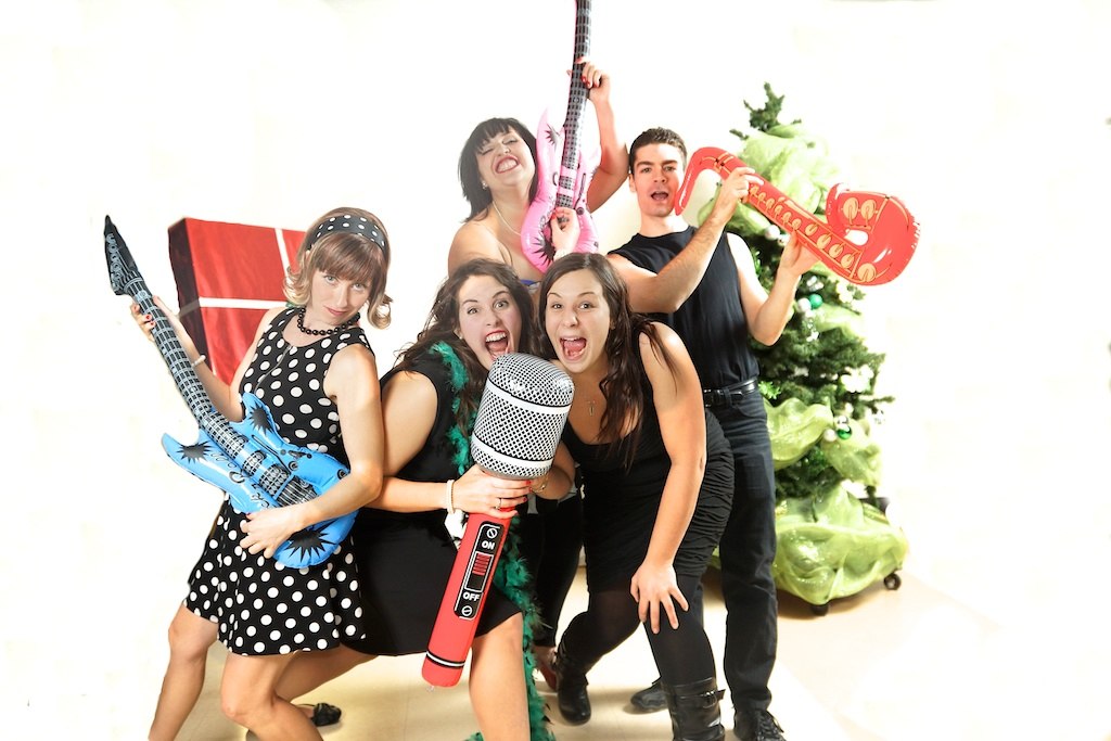 photobooth party noel en groupe &agrave; saint-jean-sur-richelieu