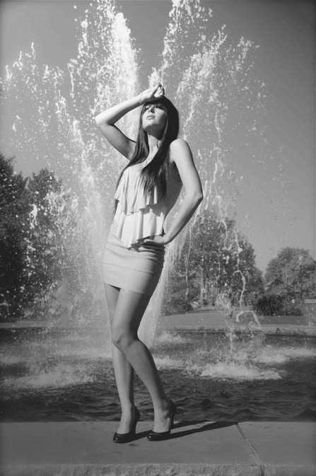 shooting avec la jolie jade au jardin botanique