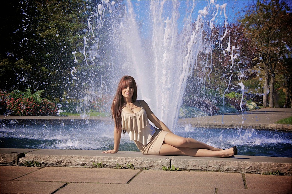 Shooting avec jade leclerc au jardin botanique de montr&eacute;al