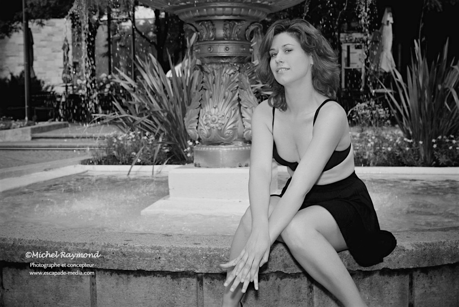 shooting glamour avec la mod&egrave;le juli