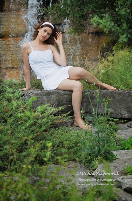 julie au chutes du jardin