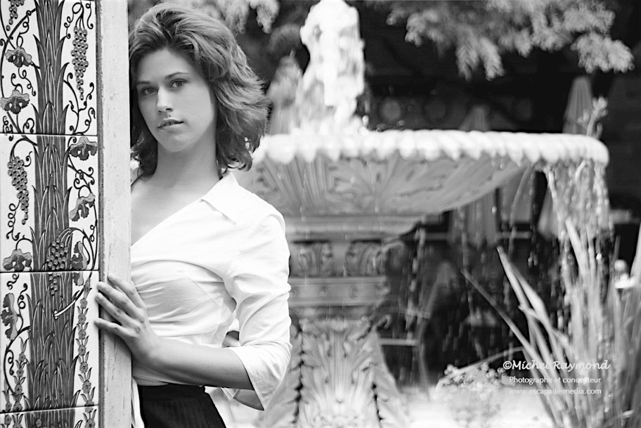 shooting avec julie au mosaique du jardin