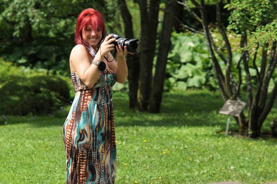 Stéphanie Boucher photographe d'un jour au Jardin botanique de Montréal