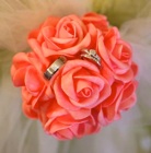 rose avec les alliances